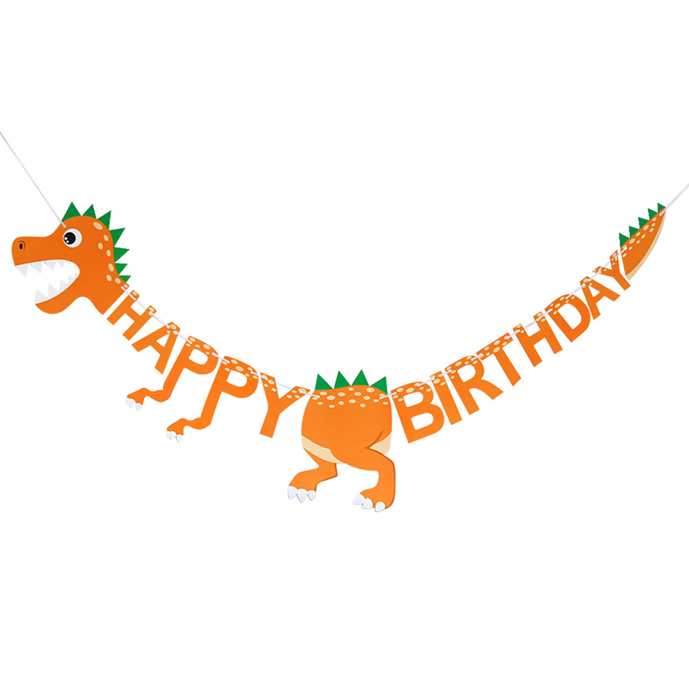 Dinosaur Happy Birthday Banner